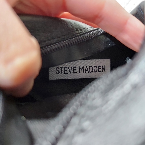 Steve Madden Leather & Faux Fur Combat Boots - Picture 9 of 9